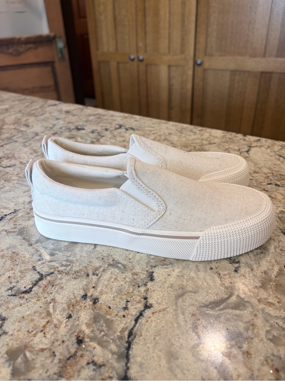 H&M Kids Slip-On Moccasins in Off-White
